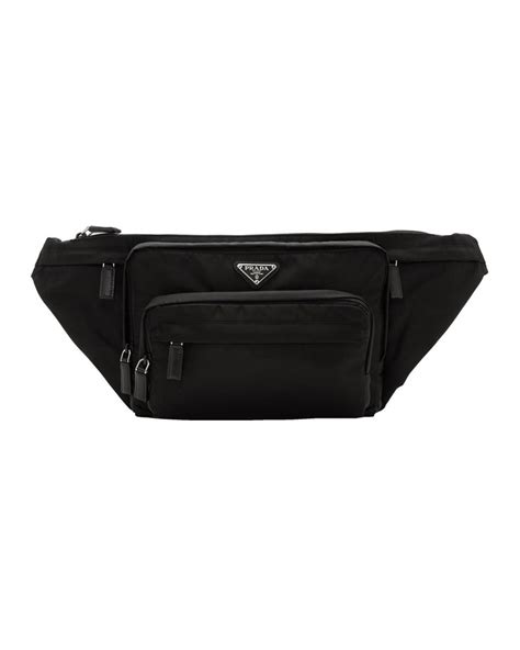 prada black nylon tessuto fanny pack|small Prada nylon backpack.